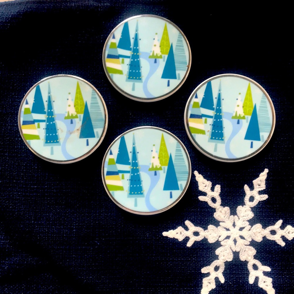 Holiday Coasters ceramic